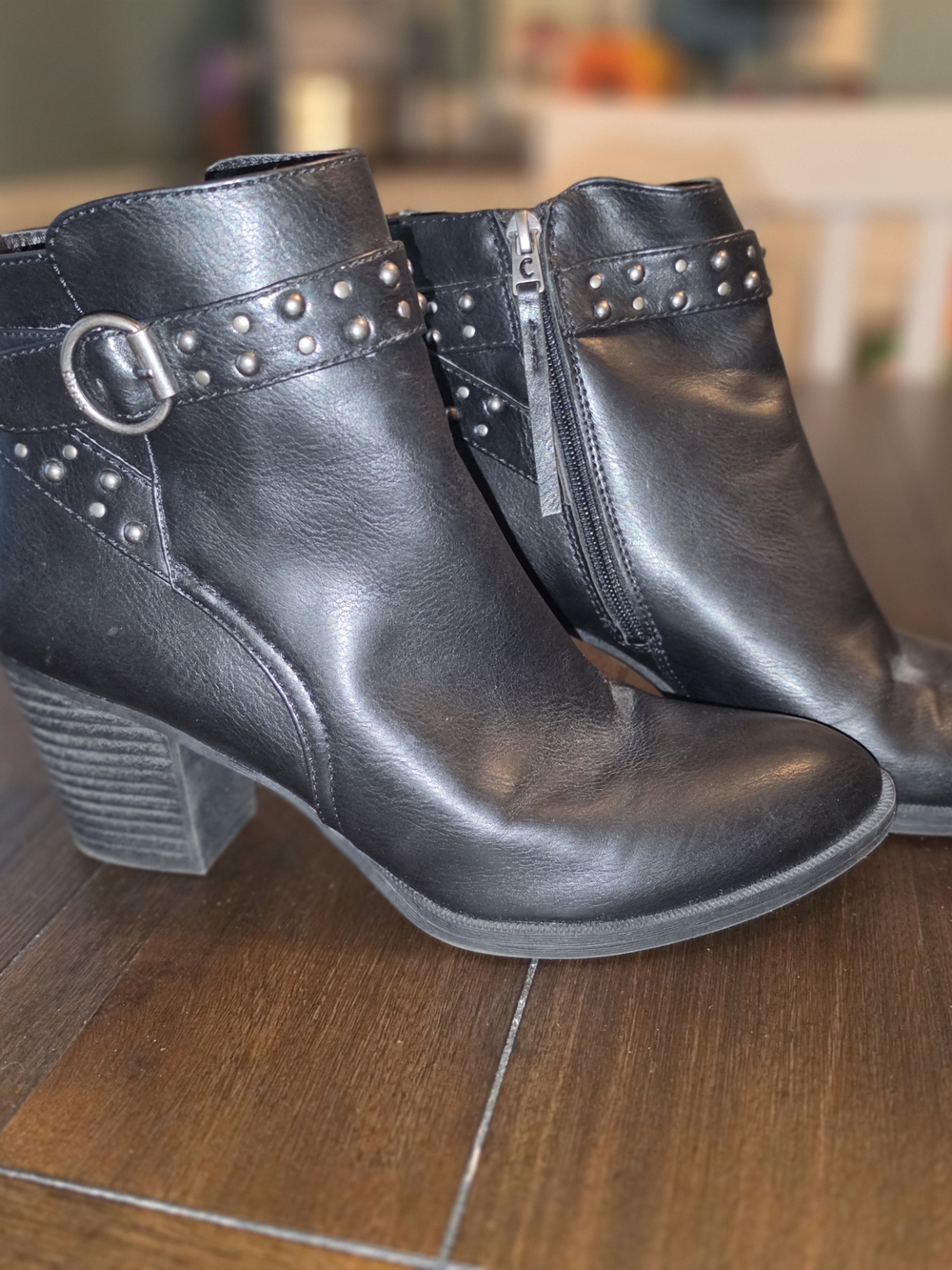 Circus by Sam Edelman Circus Studded Black Ankle Boots US 9.5 M